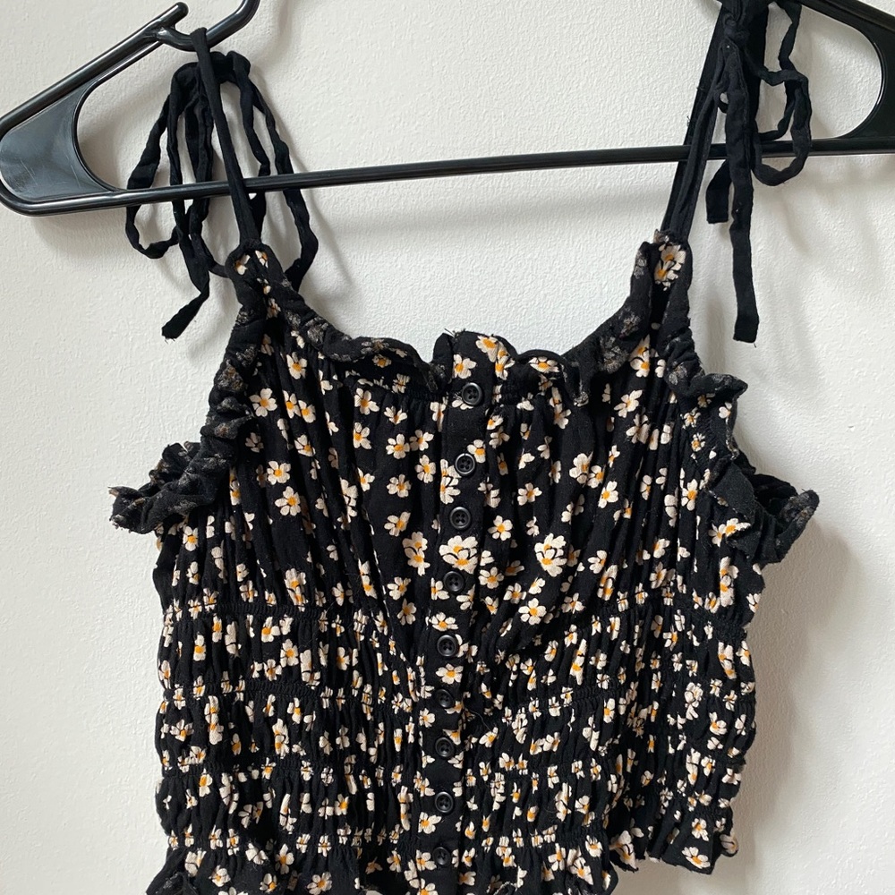 Urban outfitters, floral, tank top, with tie straps